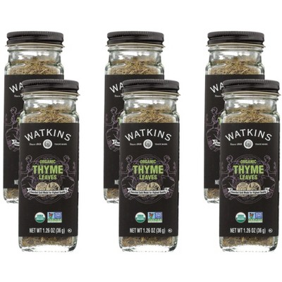 Watkins Organic Thyme Leaves  - Case of 6/1.09 oz