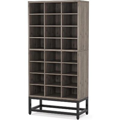 Tribesigns 8-Tier Shoe Storage Cabinet, Wooden Shoe Racks with 24 Cubbies