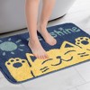 Unique Bargains Bathroom Cute Stylish Soft Absorbent Non-Slip Floor Mat - 2 of 4