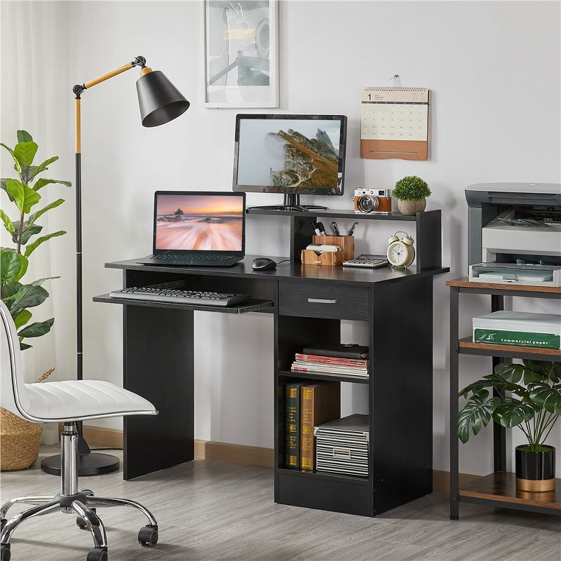 Yaheetech Home Office Wood Computer Desk with Storage Drawers, 2 of 9