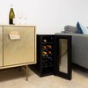 Koolatron Wine Cooler Refrigerator 12 Bottle Countertop Compact Thermoelectric Wine Cellar, Small Freestanding: Locking Wine Cooler, Black - 3 of 4
