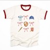 Simply Sage Market Coquette Baseball Chart Ringer Tee - 2 of 4