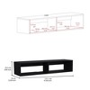 48" Wood Floating TV Stand with Open Shelves, Cable Management, and Streamlined Design for Living Room and Bedroom - 3 of 4