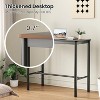 SEVOBAL Desks Writing Workstation Study Table Home Office Bar Height Pub Table, Wooden Computer Table for Workplace, Black, 47.2"*23.6"*41.3" - 4 of 4