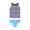 Lands' End Kids Chlorine Resistant Tankini Swim Set - 2 of 3