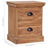 vidaXL Bedside Cabinet 15.7"x11.8"x19.7" Solid Teak - 4 of 4