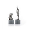 Royal Selangor Hand Finished Star Wars Collection Pewter R2-D2 & C-3PO Knight Chess Piece Pair Gift - 3 of 4