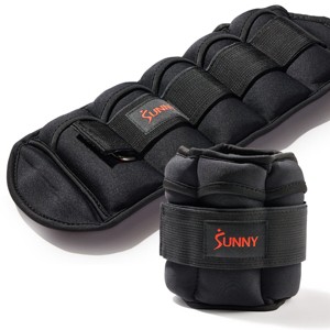 Sunny Health & Fitness Adjustable Ankle Weight 5-Pound (Pair) - SF-WA02-BK - 1 of 4