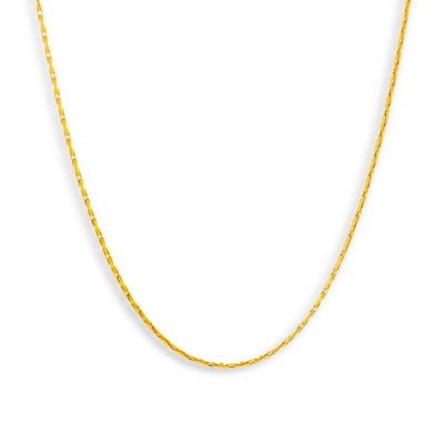 EVRY JEWELS WATERPROOF Gold or Silver Plated Dainty Chain Link Necklace