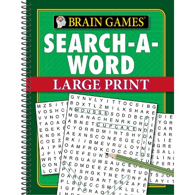 Brain Games - Search-A-Word - Large Print (96 Pages) - (Brain Games Large Print) 96th Edition by  Publications International Ltd & Brain Games