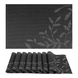 REGALWOVEN Farmhouse Placemats Set of 8 Woven Placemats for Dining Table Decor Indoor Washable Kitchen Table Mat - 1 of 4