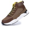 Kids Hiking Boots Outdoor Trekking Shoes Boys Mid Lace Comfortable Anti-Slip Trail Running Athletic Sneakers - 2 of 4