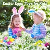 Skirfy Easter for Girls,49 PCS Toddlers Kids Toys ,Earrings,Rings,Hair Clip,Play Princess Toys for Dress Up,Easter Egg Classroom Peizes - 3 of 4