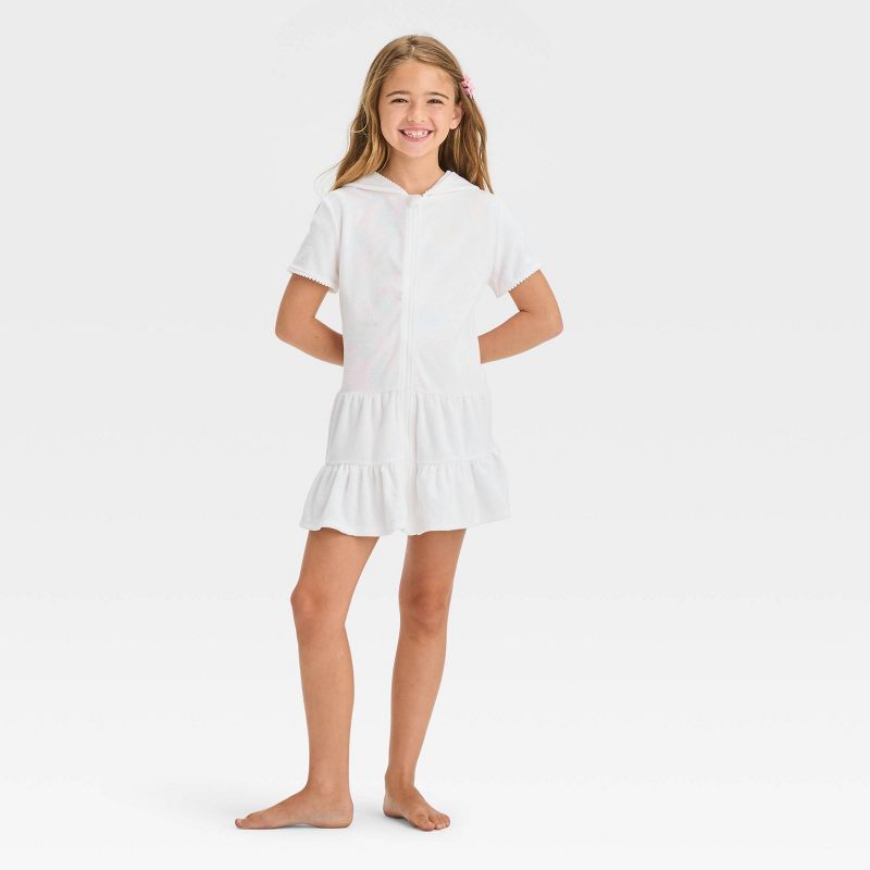 Girls&#39; Solid Terry Cover Up Dress - Cat &#38; Jack&#8482;, 4 of 5