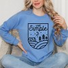 Simply Sage Market Women's Graphic Sweatshirt Live Simple Tent - 2 of 3
