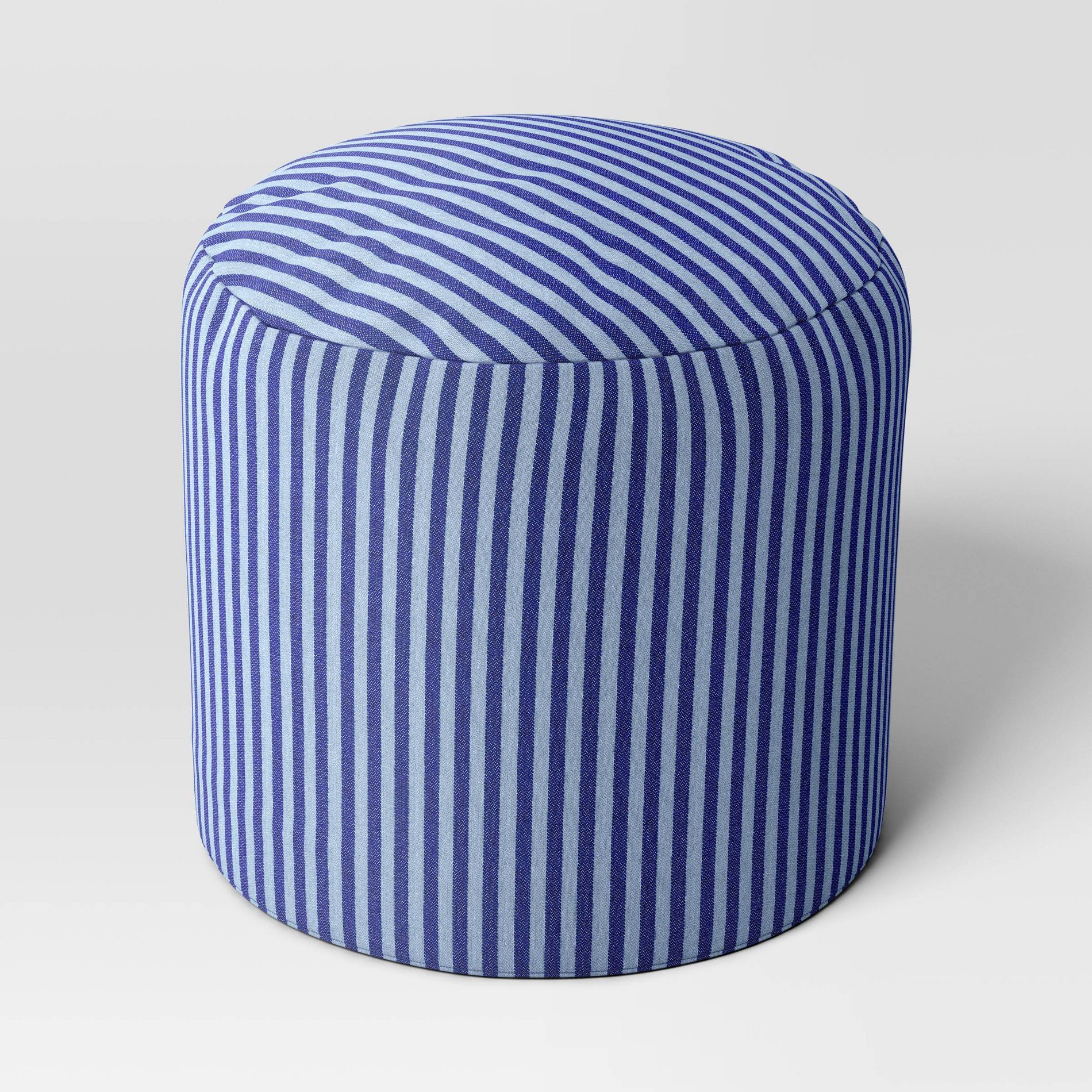 Dorm Pouf Striped Blue - Room Essentials™
