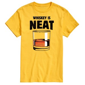 Men's - Instant Message - Whiskey is Neat Short Sleeve Graphic T-Shirt - 1 of 4