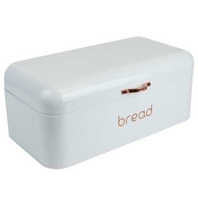 Home Basics Grove Bread Box, White