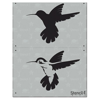 Stencil1 Hummingbird - Layered Stencil 8.5" x 11"