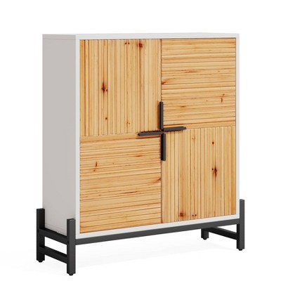 Tribesigns Shoe Storage Cabinet, 5 Tiers Wood Shoe Organizer with Adjustable Shelves, Shoe Rack for Entryway, Hallway, Closet, Living Room