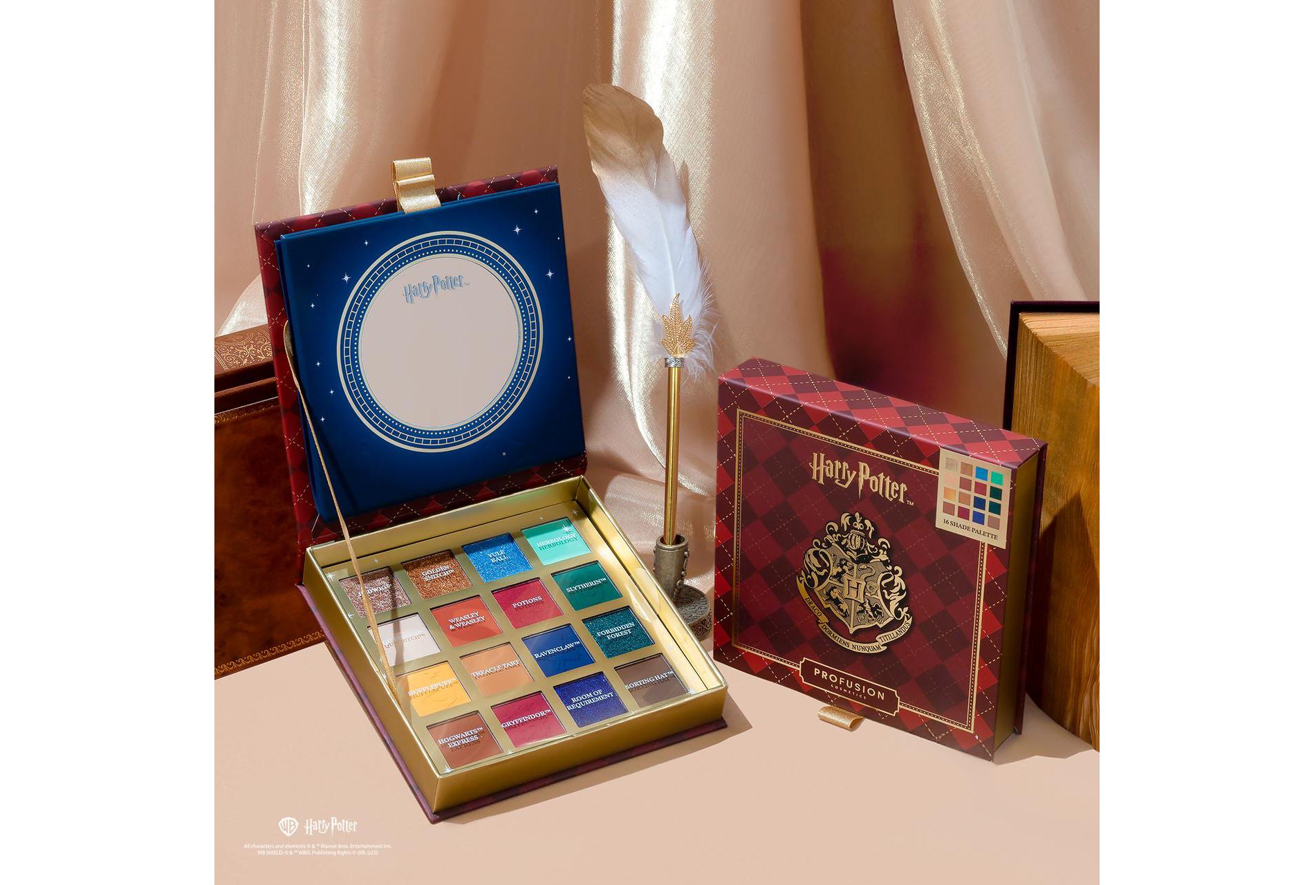 Profusion Cosmetics Harry Potter Holiday | Hogwarts™ 16 Shade Palette - 0.73 oz.