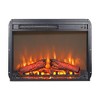 CLIHOME 23" Electric Fireplace Insert Heater with Log Set & Realistic Flame, Overheating Protection - 2 of 4