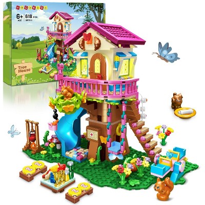 Hogokids Tree House Building Set, 622pcs Forest House Building Kit for Kids Aged 6+