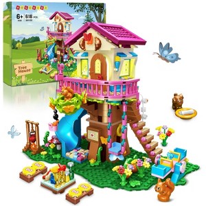 Hogokids Tree House Building Set, 622pcs Forest House Building Kit for Kids Aged 6+ - 1 of 4