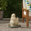 Gulches RABBIT Umbrella Base - Lightweight Concrete with Resin Finish,Matte White - 4 of 4