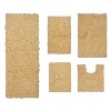 Modesto Bath Rug Bathroom Rugs Set, Washable Rug, Extra Soft and Absorbent bath Rug, Bath Mat Set, Non-Slip, 5 Pcs Set with Contour, Yellow - 2 of 4