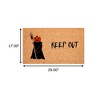 HomeRoots 17" X 29" Natural And Brown Halloween Halloween Outdoor Coir Door Mat - 3 of 4