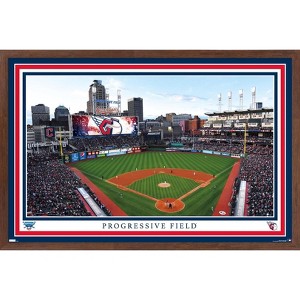 Trends International MLB Cleveland Guardians - Progressive Field 22 Framed Wall Poster Prints - 1 of 4