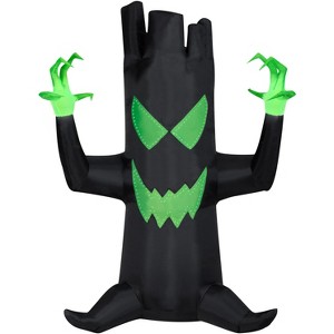 Gemmy Airblown Inflatable Spooky Black Tree with Micro Lights, 7 ft Tall, - 1 of 4