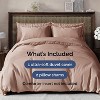 Luxury Soft Premium Duvet Cover Set - Zipper Closure & Matching Pillow Shams - CGK Linens - 2 of 4