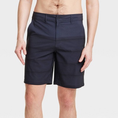 Men's 10 Graves Striped Board Shorts - Goodfellow & Co™ Charcoal 28