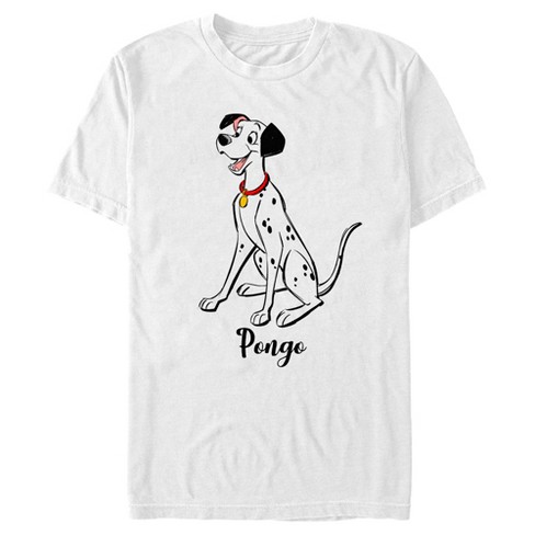 Men's One Hundred And One Dalmatians Pongo Portrait T-shirt - White - 2x  Large : Target