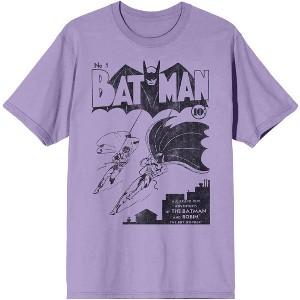 Batman No. 1 Comic Cover Women's Lavender T-shirt - 1 of 1