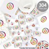 Big Dot of Happiness Holi Hai - Mini Candy Bar Wrappers, Round Candy Stickers & Circle Stickers - Festival of Colors Candy Favor Sticker Kit - 304 Pc - 2 of 4