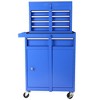 Gulches 2-in-1 Detachable Rolling Tool Chest, 5 Drawers Large Cabinet, Lockable, Heavy-Duty Steel, Lockable Wheels, 7 Boxes - 2 of 4