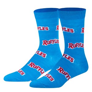 Crazy Socks, Ruffles, Funny Novelty Socks, Large - 1 of 4