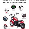 Electric Motorcycle for Kids, 24V 250W Kids Electric Dirt Bike, Two Speed Max Up to 14MPH & 60 Minutes Continuous, with Led Lights - 2 of 4