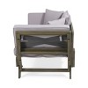 Patio Sofas, Outdoor Arm Sofa, Daybed, All-Weather Sofa with Cushions & Lumbar Pillows, for Patio, Balcony, Backyard, Deck -Christopher Knight Home - 4 of 4