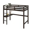 Okak Twin Solid Wood High Loft Bed with Ladder & Built-in Desk,Wooden Tall Storage Bed Frame for Kids Room,Bedroom - 4 of 4