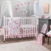 Bedtime Originals Blossom Pink/Gray Watercolor Floral Diaper Stacker - 3 of 3