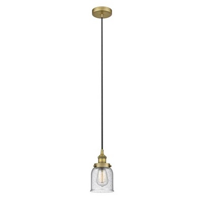 Bell - 1 Light Cord Hung Mini Pendant In Modern Style-9.5 Inches Tall and 5 Inches Wide