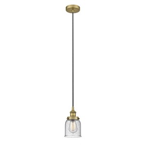 Bell - 1 Light Cord Hung Mini Pendant In Modern Style-9.5 Inches Tall and 5 Inches Wide - 1 of 1