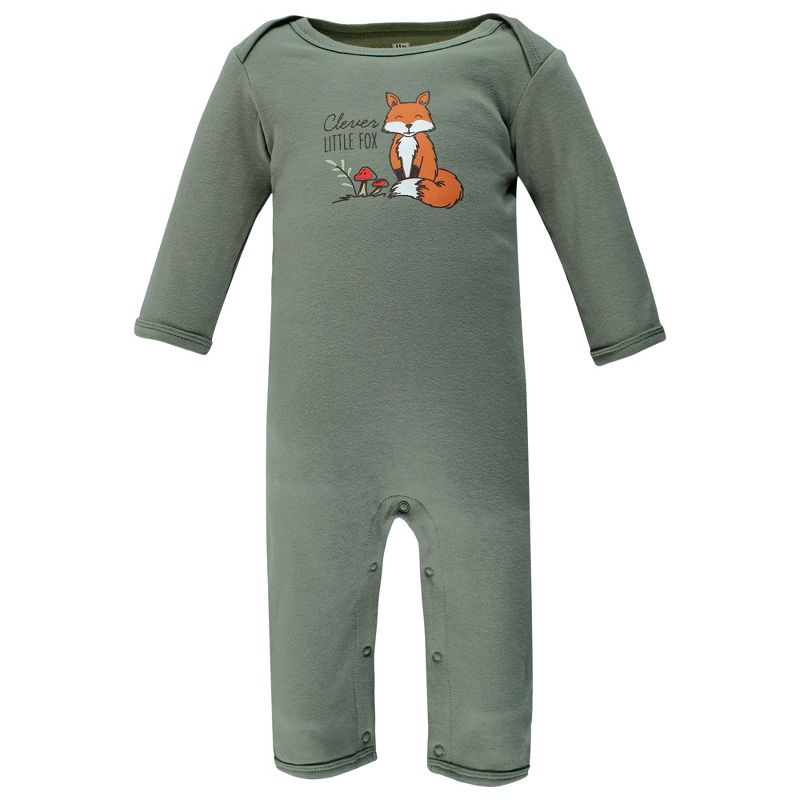 Hudson Baby Infant Boy Cotton Coveralls, Forest Fox, 4 of 7