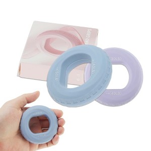 Unique Bargains Adjustable Hand Grip Strengthener Silicone for Men Adult 2 Pcs - 1 of 4