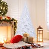 Costway 5/6/7/8 FT Artificial Christmas Tree Unlit Christmas Tree with 350/650/950/1138 Branch Tips Foldable Metal Stand - 3 of 4