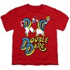 Double Dare Vintage Double Dare Logo Kids T Shirt For Youth, Red - 2 of 4